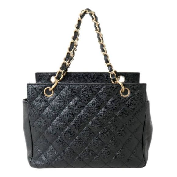Chanel Caviar Skin Matelasse Chain Shoulder Tote Bag - Picture 3 of 9
